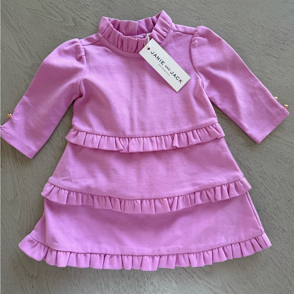 Janie and Jack Lavender Ruffle Dress 6-12mo